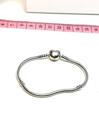 Pulsera Pandora Corazón Plata S925 17cm