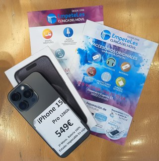 iPhone 15 Pro 128GB Negro - Como Nuevo