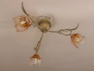 2 Lámparas de techo floral binissalem