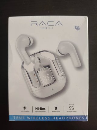 Auriculares RACA TECH Blancos Bluetooth