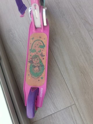 Patinete Oxelo rosa y morado