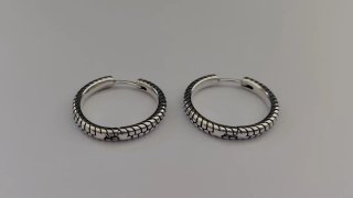 Pendientes aro de plata 2 cm