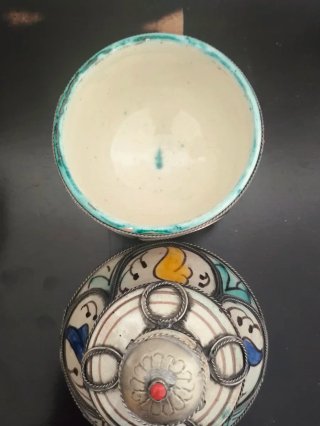 Tarro Marroquí Cerámica Multicolor