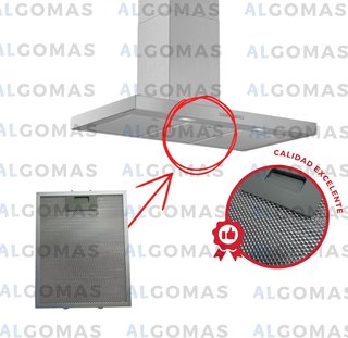ALGOMAS Pack 3 filtros campana antigrasa