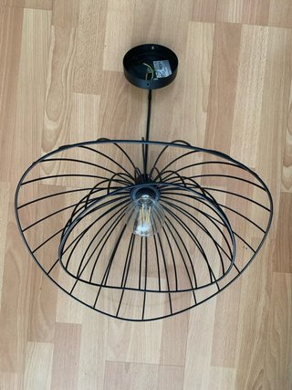 Lámpara Techo Diseño Jaula Negra
