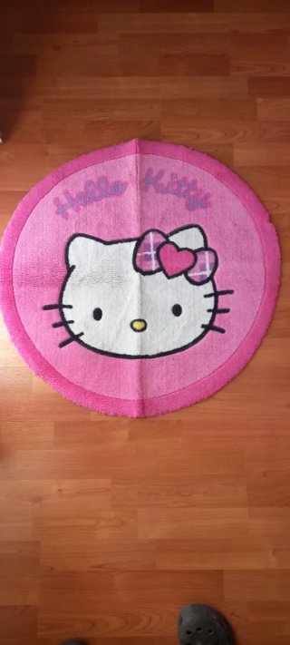 Alfombra infantil Hello Kitty 70cm diámetro