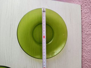 Lote vajilla Duralex vintage verde