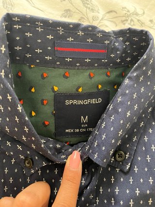 Lote 3 Camisas Azules Estampadas Hombre