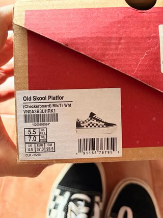 Vans Old Skool Platafor Checkerboard