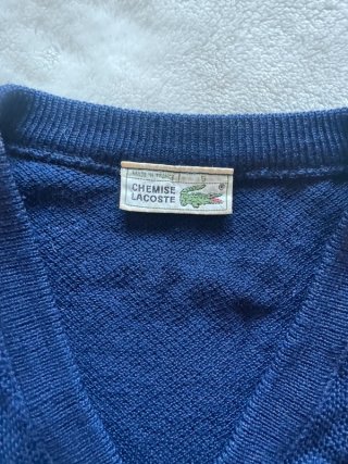 Jersey Lacoste Azul Marino Ligero Manga Larga