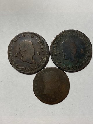 Lote 13 Monedas Fernando VII + 2 Regalo