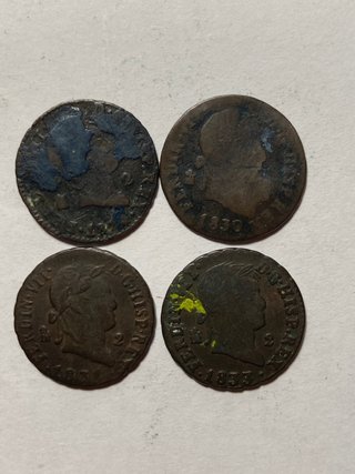Lote 13 Monedas Fernando VII + 2 Regalo