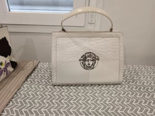 Borsa Versace Bianca e Argento