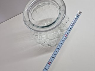 vaso porta caramelle capsule in vetro