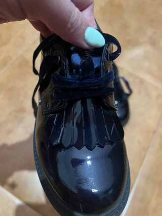 Zapatos Pablosky niña charol azul