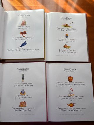 Colección de cuenta cuentos bilingües