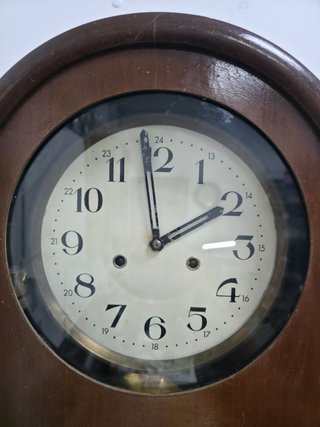 Reloj de pared antiguo tipo regulador marca ROMAN