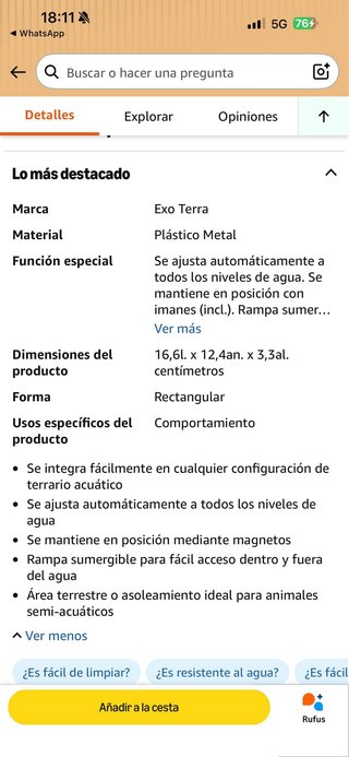 2 Plataformas Roca Agua Reptiles + imanes y Roca