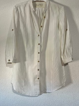 Camisa Ibicenca Massimo Dutti Blanca
