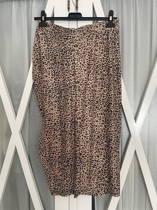 Falda Leopardo Ruched