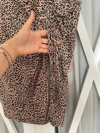 Falda Leopardo Ruched