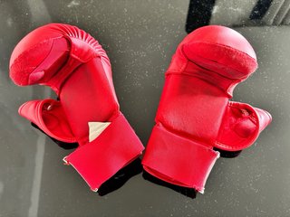 Set Guantes y Protecciones Karate Outshock