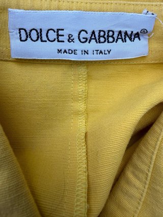 D&G yellow vintage shirt Size IT44