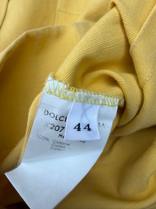 D&G yellow vintage shirt Size IT44