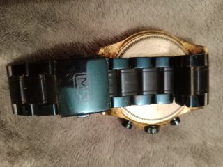 Reloj Mini Focus Negro/Dorado