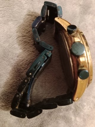 Reloj Mini Focus Negro/Dorado