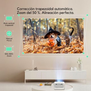 Yoton Mini Proyector Portátil Y3 1080P Zoom