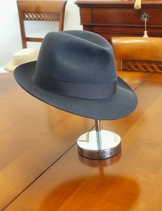 Sombrero BORSALINO Fedora gris 56 made in Italy
