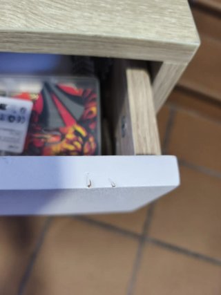 Mesa de escritorio madera y blanco