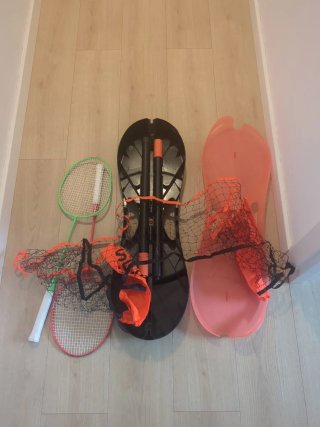 Set Bádminton 2 Raquetas y Red