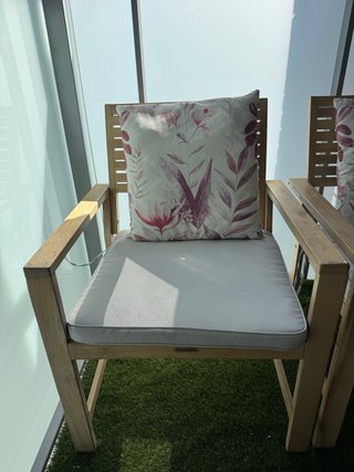 Sillones individuales terraza madera Leroy Merlín