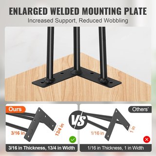 VEVOR patas de mesa acero 710 mm