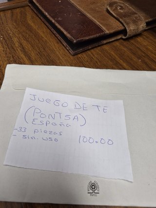 Juego de té porcelana antigua floral