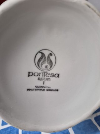 Juego de té porcelana antigua floral