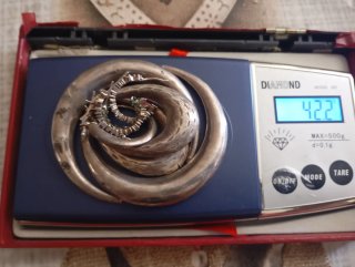 Lote de pendientes de plata