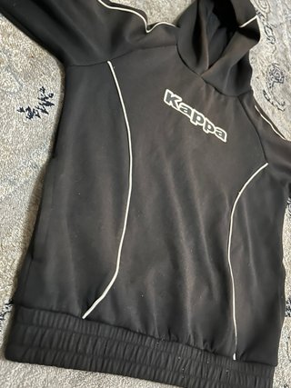 Sudadera Kappa Negra Talla 11Y