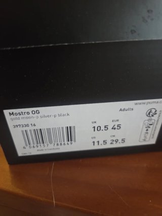 Zapatillas puma 45mosteo OG Talla 45