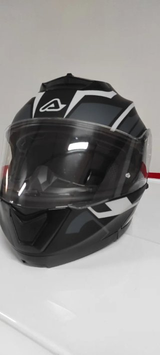 Casco de moto integral con gafas
