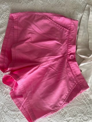 Lote 2 shorts niña blancos y rosas Sfera