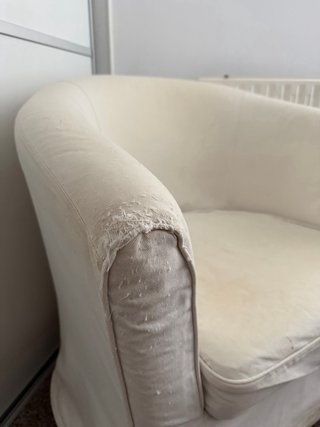 Sillón blanco Ikea