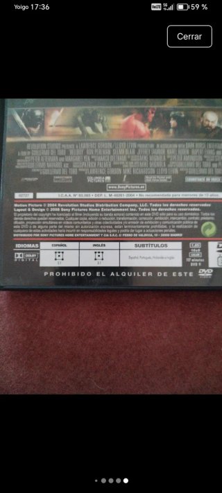 DVD Hellboy 1 y 2 (Español)