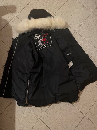 giacca invernale pelo bianco
