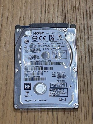 Disco Duro Interno HGST 500GB 2.5 SATA