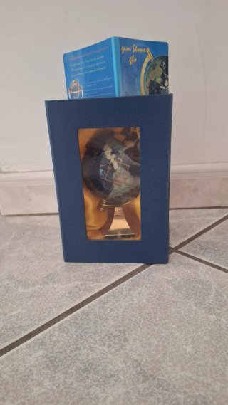 Mini Mappamondo Pietre Dure Semipreziose