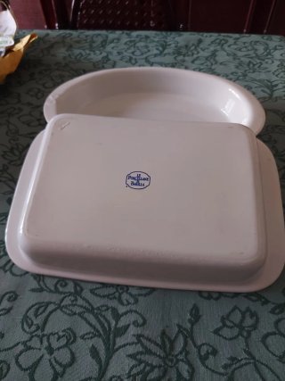 Set 2 Teglie Porcellana Barilla Anni 90