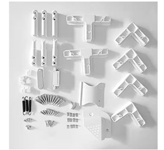 Puerta mosquitera aluminio blanca abatible30